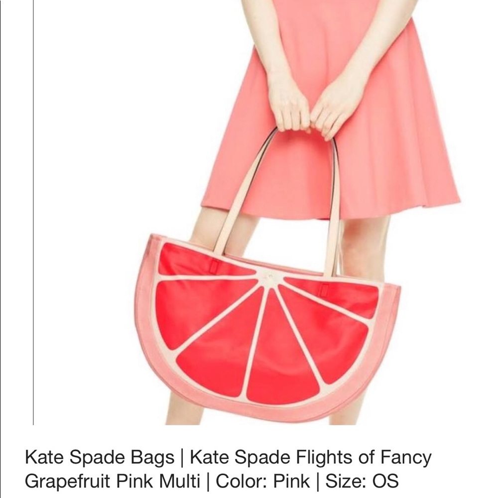 Kate Spade ♠️ Grapefruit Purse “Flights of Fancy”